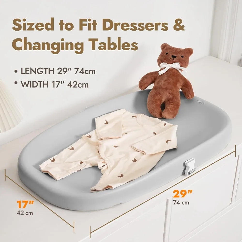 Papablic Wipeable Baby Changing Pad With Removable Strap
