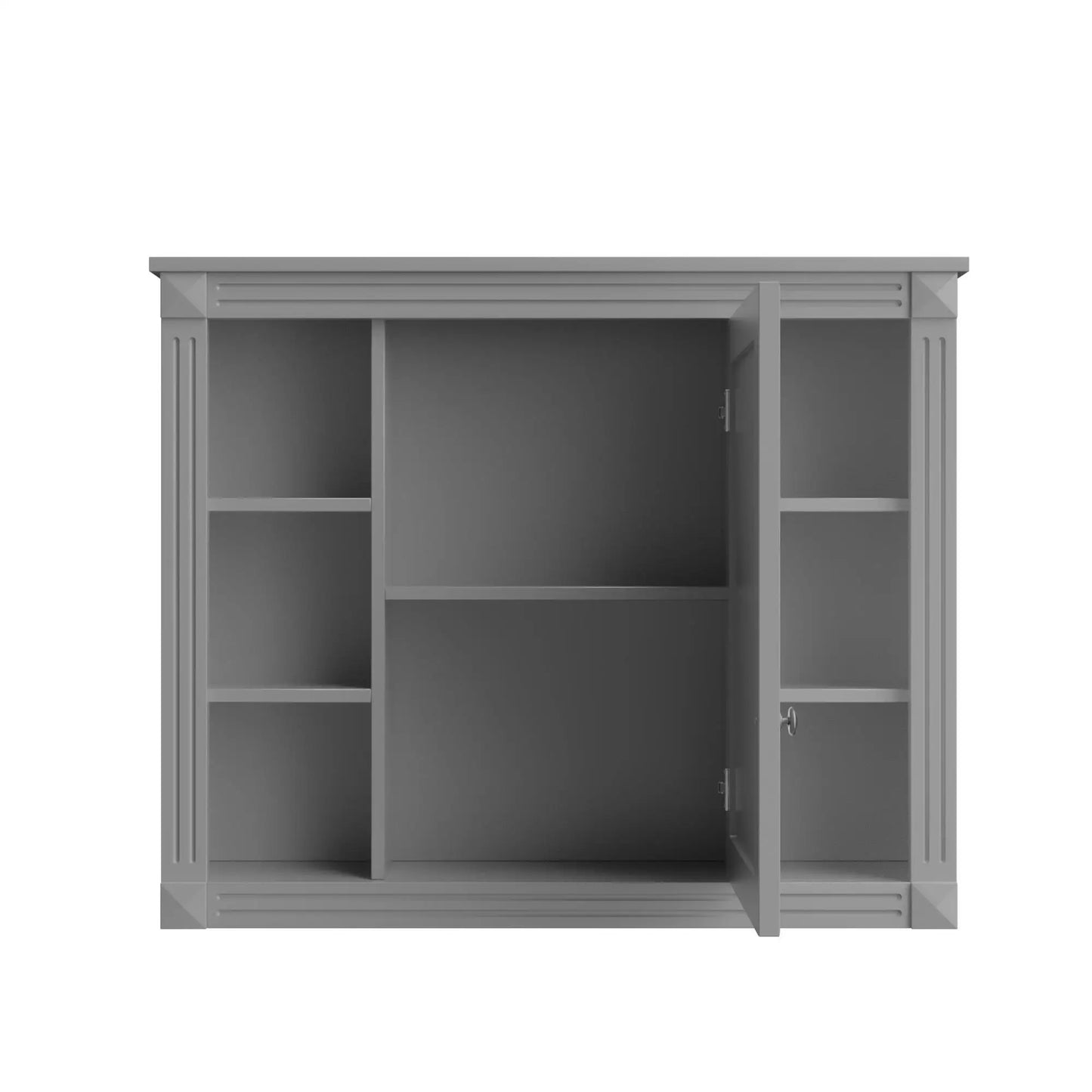 Hign Concerned Wall Mounted Bathroom Cabinet With Mirror