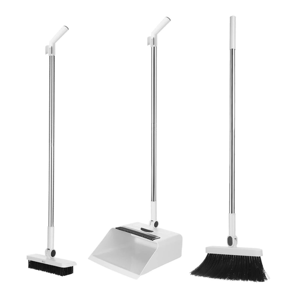 3-In-1 Broom And Dustpan Set For Home Office Dorm Cleaning