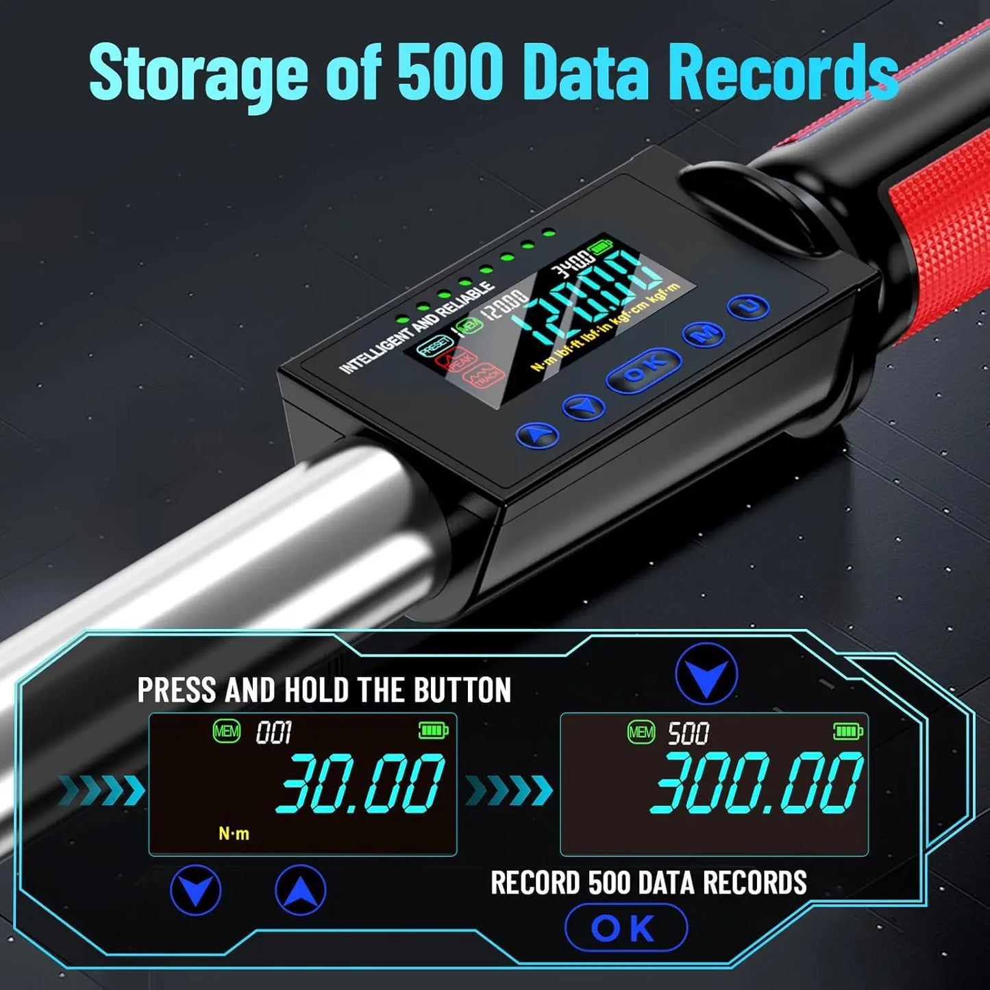 Seesii Digital Torque Wrench 340 Nm With Three Modes