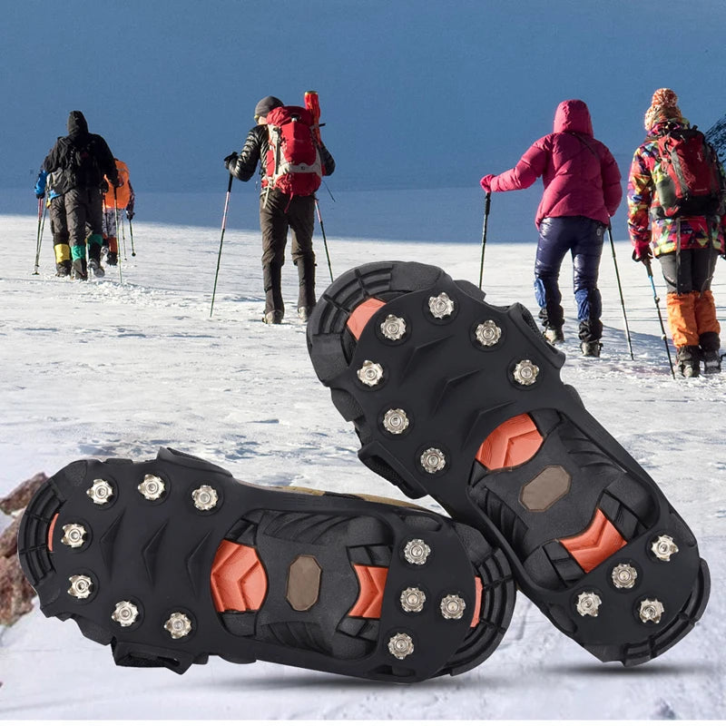 RAKZEDTO 11 Teeth Snow Crampons Ice Grippers for Shoes