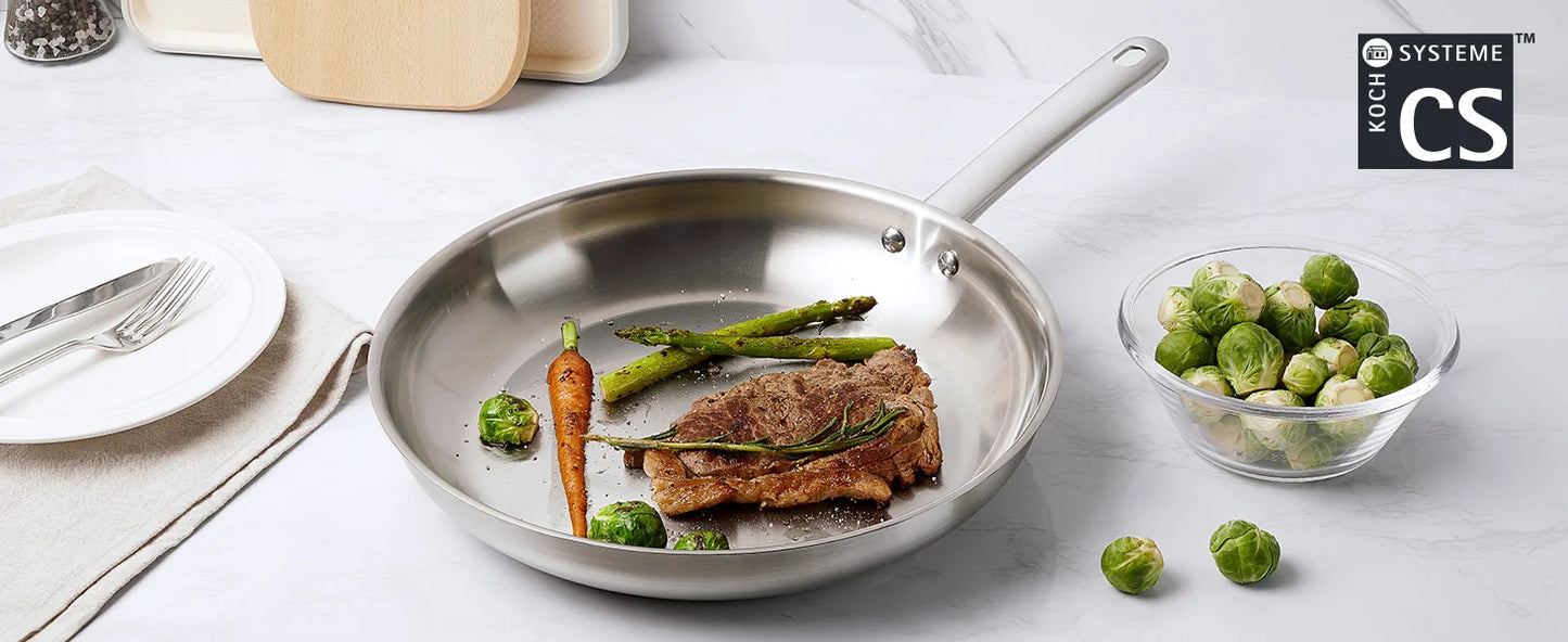 KOCH SYSTEME CS Stainless Steel Pan Set For Induction Cookware