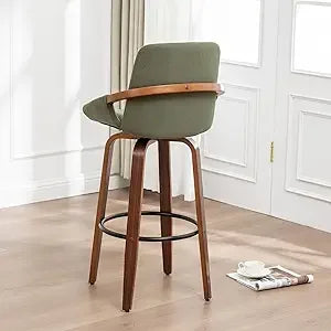 Counter Height Bar Stools Mid Century Modern Walnut Wood