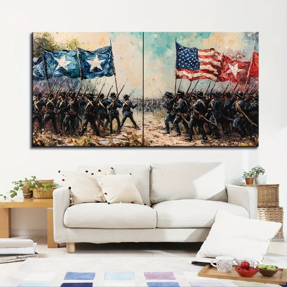 Hign-concerned Civil War Pine Wood Frame For Interior Decor