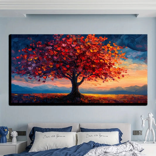 Hign-concerned Tree of Life Canvas Painting Art Deco Style