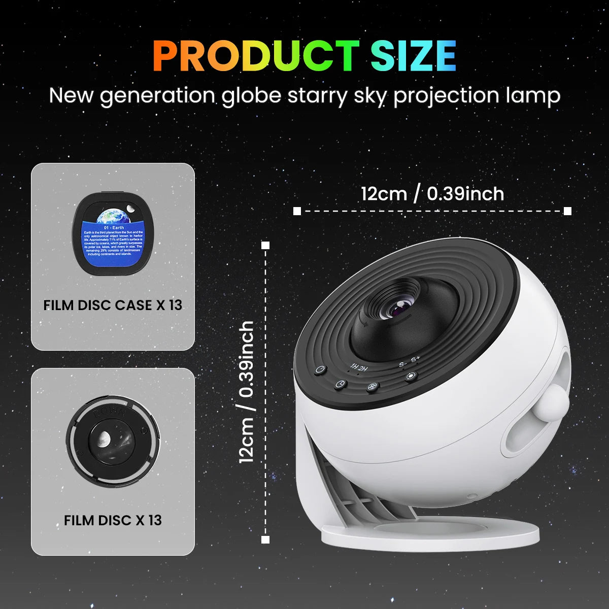Mexllex Galaxy Starry Planetarium Projector Led Night Light
