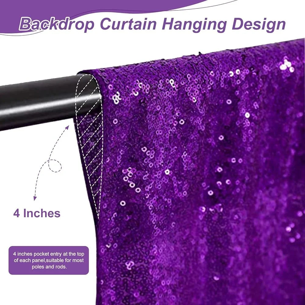 DUTRIEUX Sequin Backdrop Curtain Weddings Parties Decor