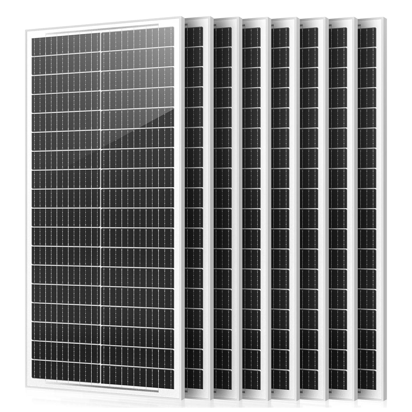 Rvpozwer 100W 12V Monocrystalline Solar Panel For Roof Mount