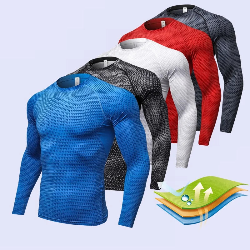 NONECN Quick Dry Long Sleeve Fitness Running Shirt
