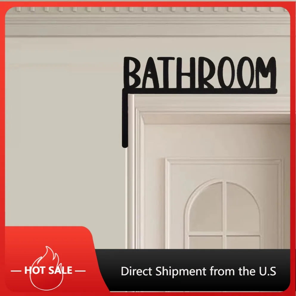 HELLOYOUNG Wall Mounted Bathroom Sign Letter And Number