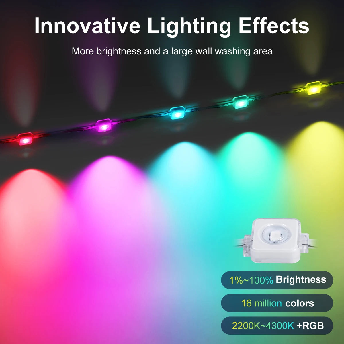 Aiopp Outdoor Lights Smart RGB Northern Lights IP68