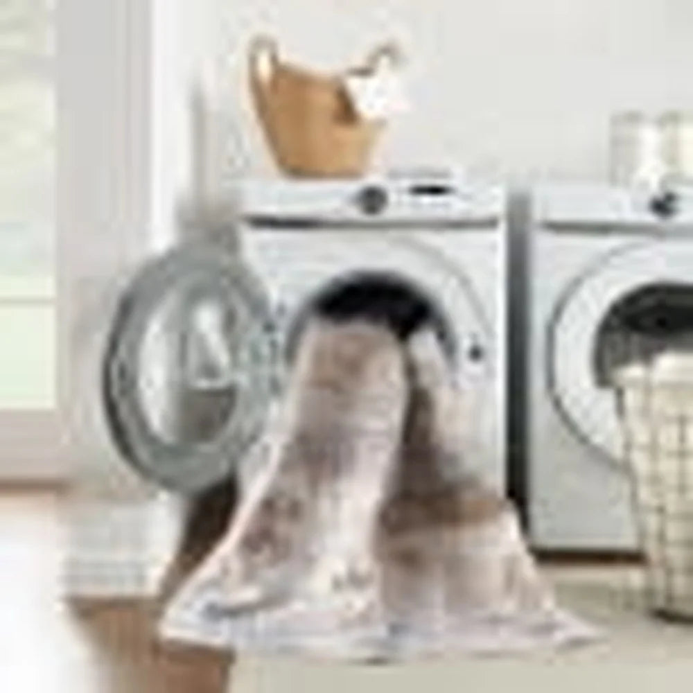 Astra Machine Washable Abstract Area Rug Easy Clean