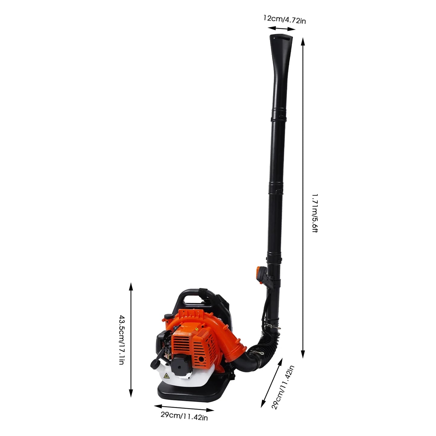 Hign-concerned Gas Powered Leaf Blower 42.7cc Backpack