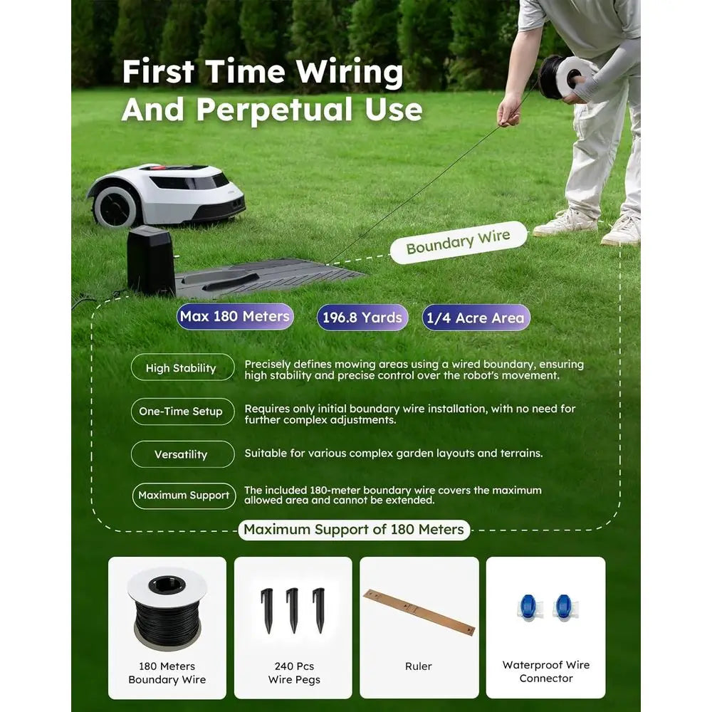 Efficient Robotic Lawn Mower With Auto Mapping Waterproof