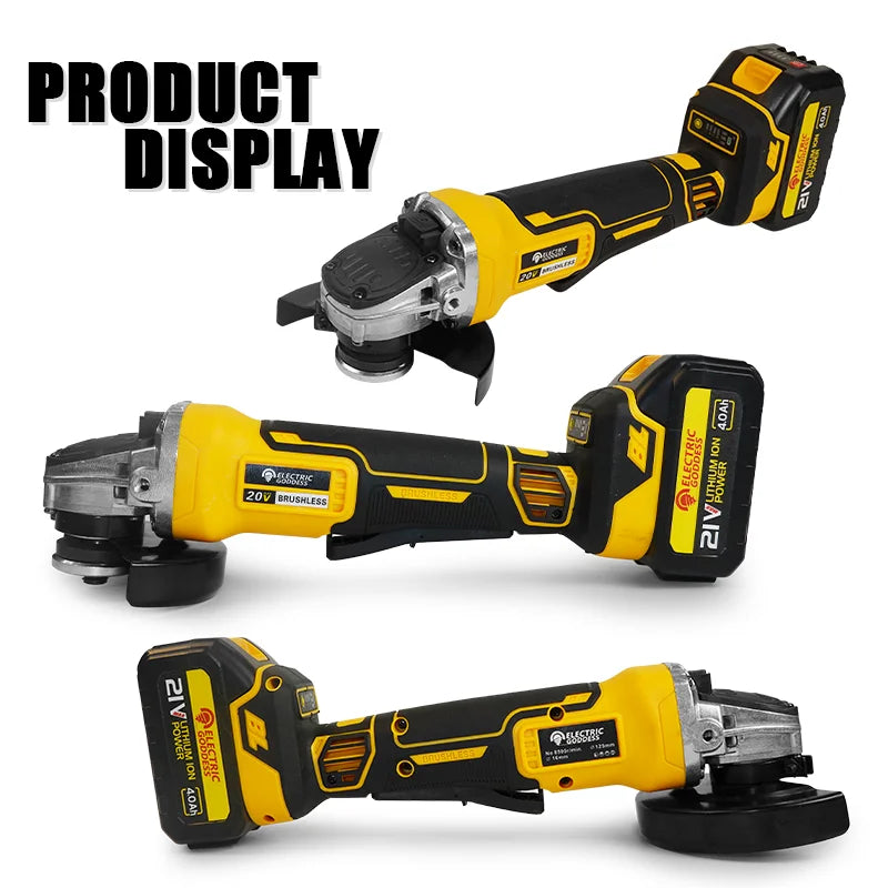 Electric Goddess DCG406 Brushless Cordless Angle Grinder