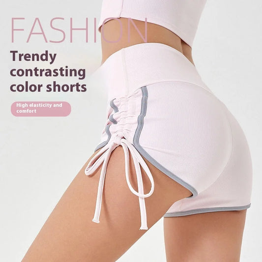 Craft Yoga Shorts Women Drawstring High Elastic Running