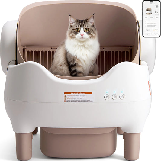 Lunapurr Self Cleaning Automatic Cat Litter Box with App Control