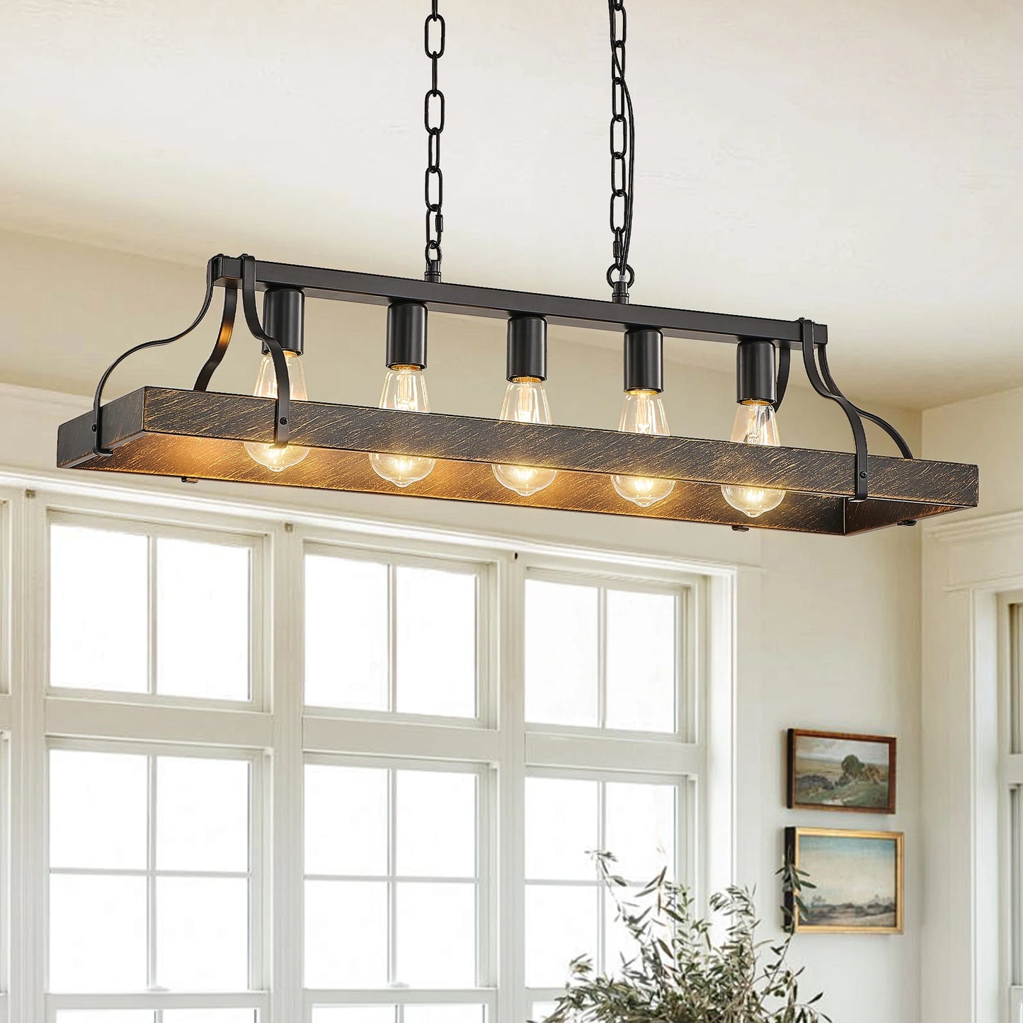 ARLGSITE Antique Pendant Light Chandelier E26 Vintage Design