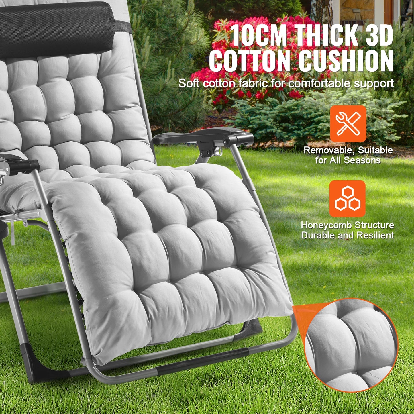 SucceBuy Zero Gravity Chair Recliner With Adjustable Back And Footrest