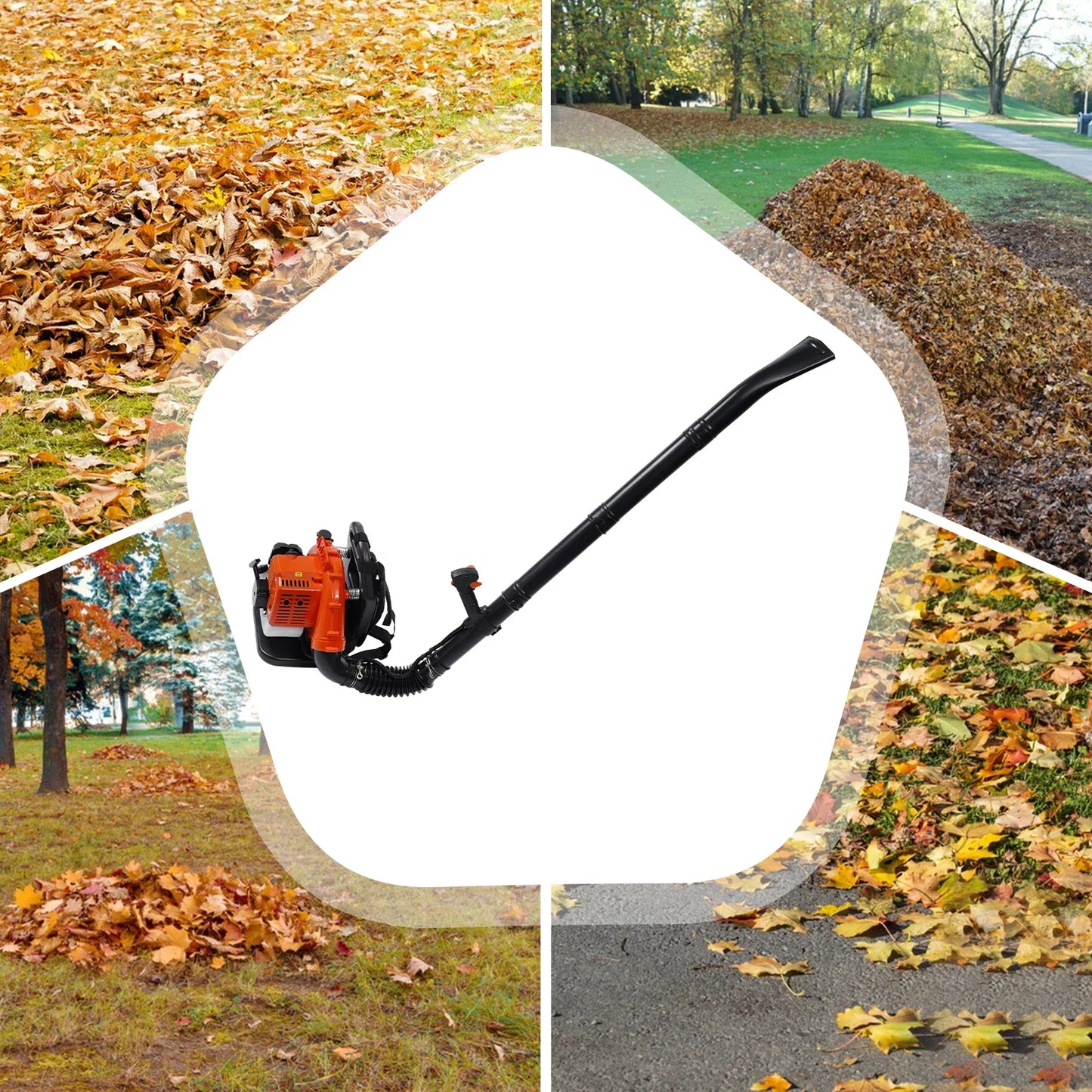 Hign-concerned Gas Powered Leaf Blower 42.7cc Backpack