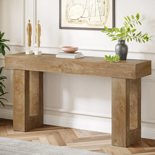 Little Tree Farmhouse Console Table for Hallway and Living Room