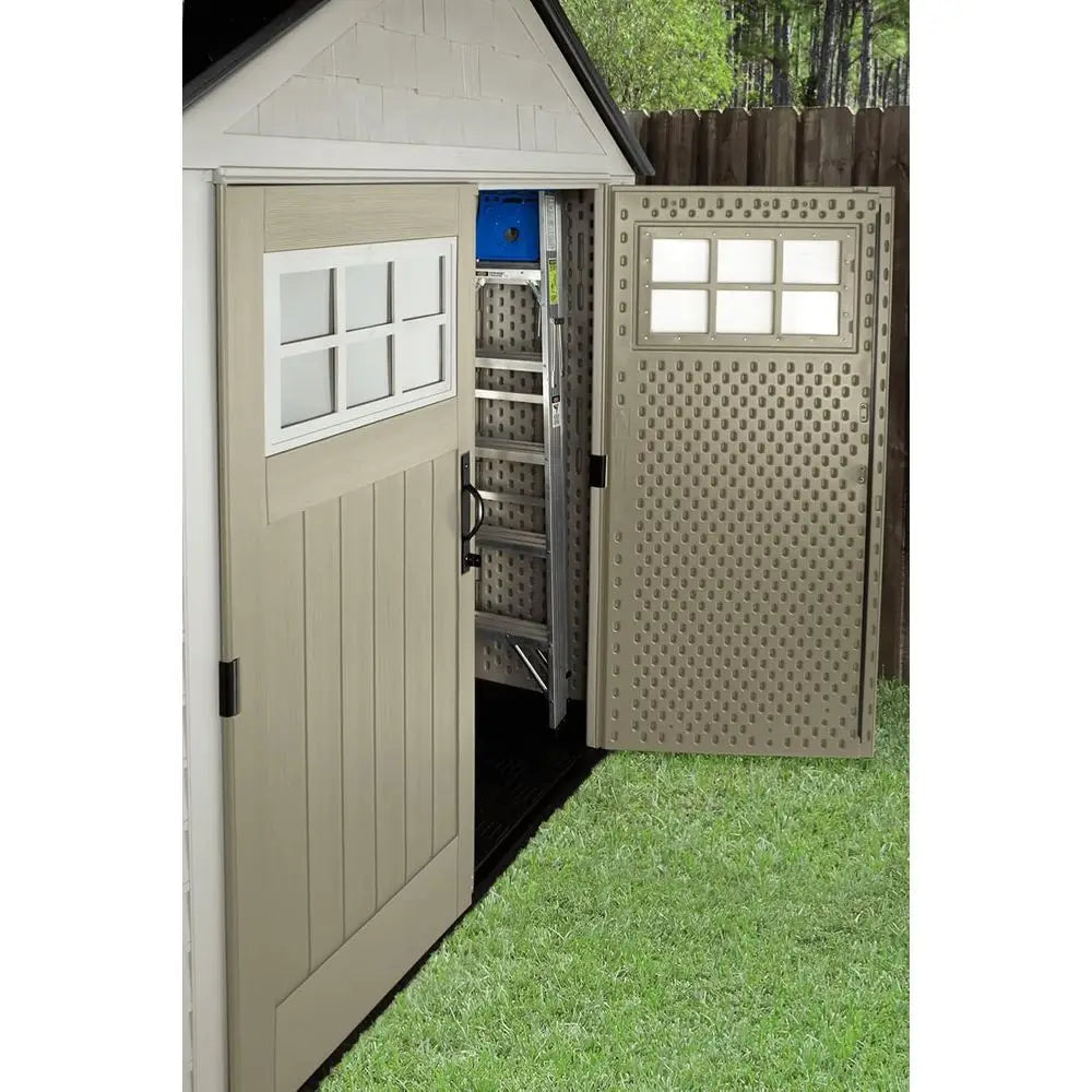 Outdoor Storage Shed For Garden Tools And Lockable Double Doors