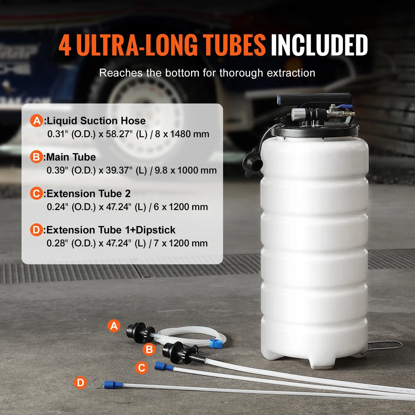 SucceBuy Pneumatic Fluid Extractor With Suction Hose