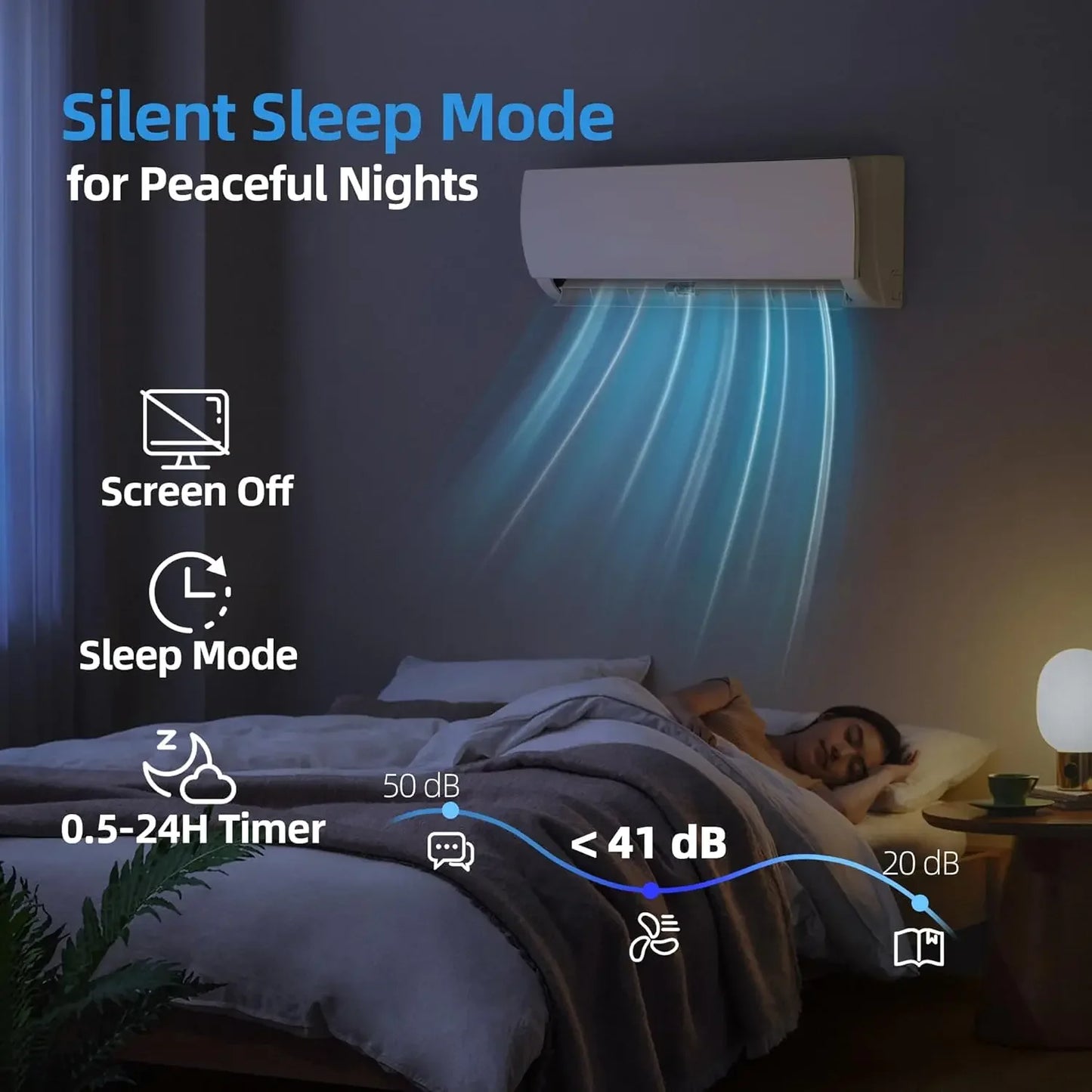 12000 BTU Mini Split Air Conditioner Conditioner Inverter Heater 19 SEER2