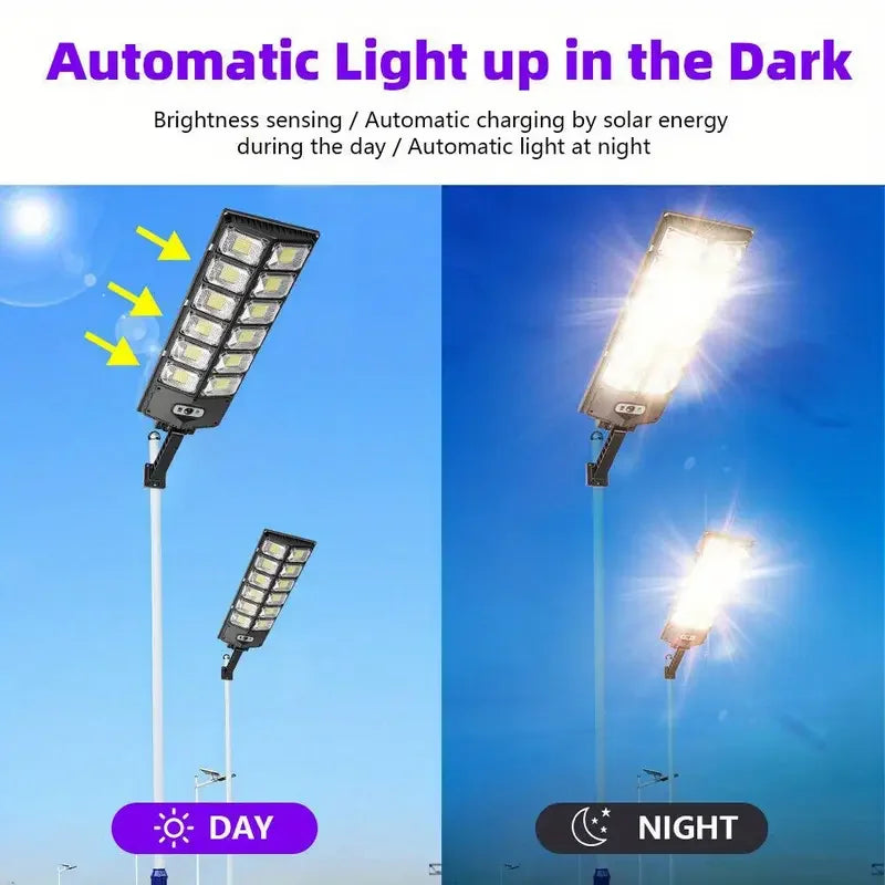 Solar Street Light IP65 6500K 100000LM High Brightness LED