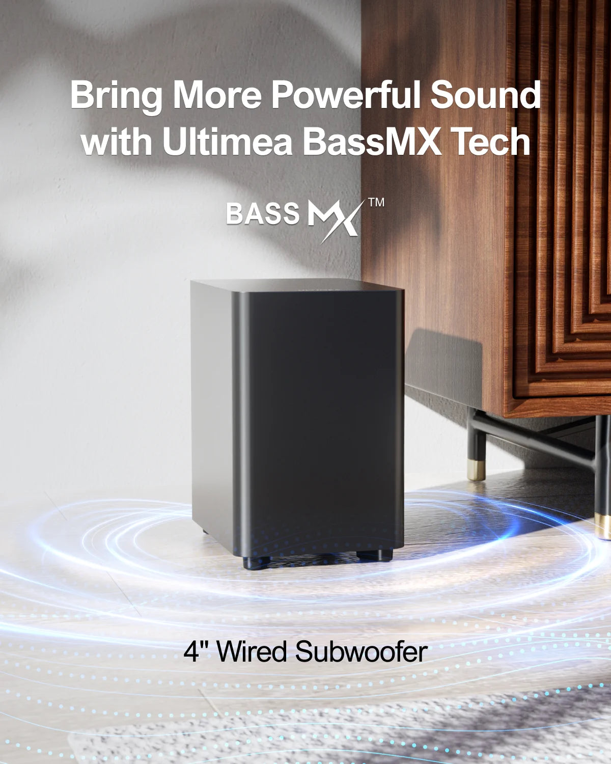 ULTIMEA 250W 5.1 Soundbar Subwoofer And Surround Speakers