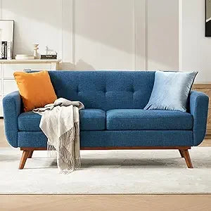 DAFIFY Mid Century Loveseat Sofa Tufted Upholstery