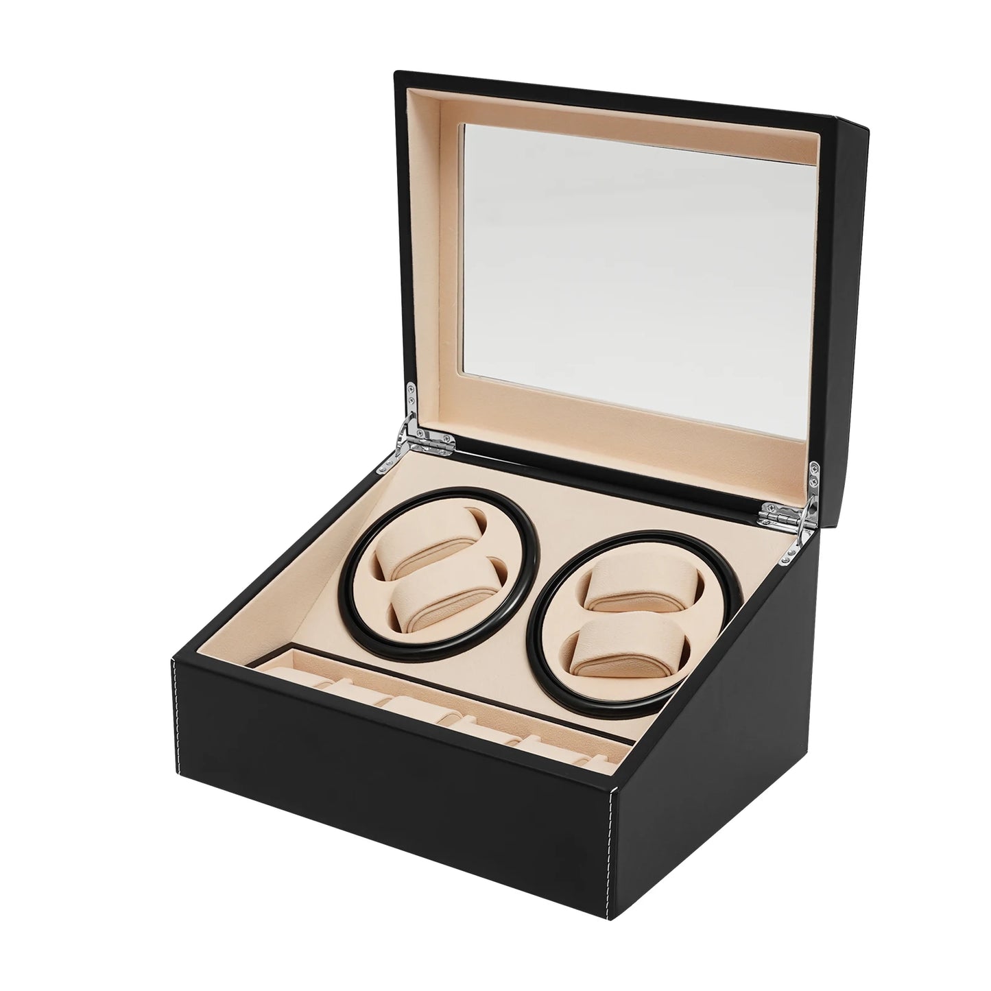 Watch Winder Automatic Rotation Velvet Display Box