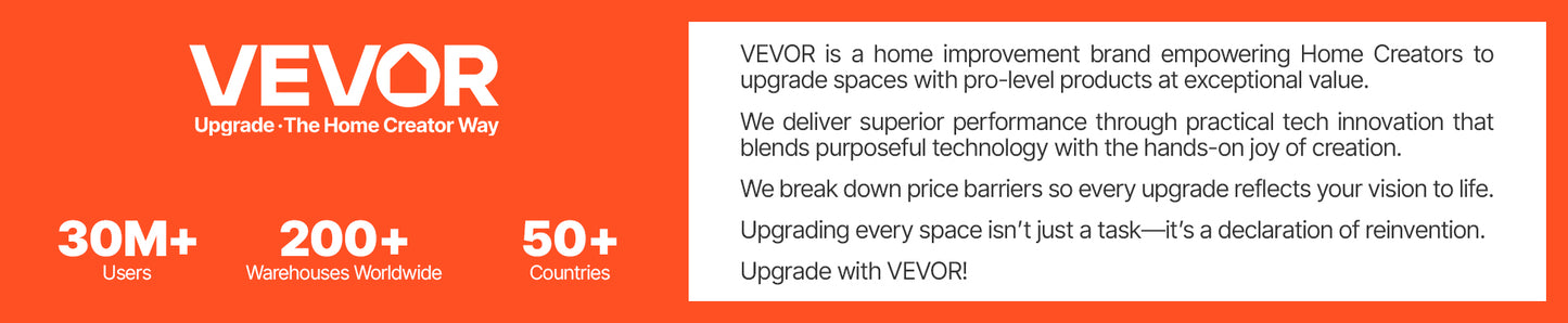 VEVOR Jack Stands 3 To 6 Ton Capacity Double Locking
