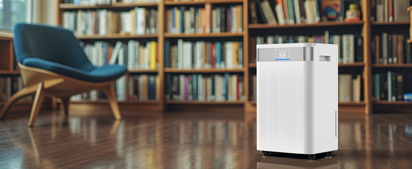SucceBuy 52 Pint Dehumidifier For Home Basement Smart Humidity Control