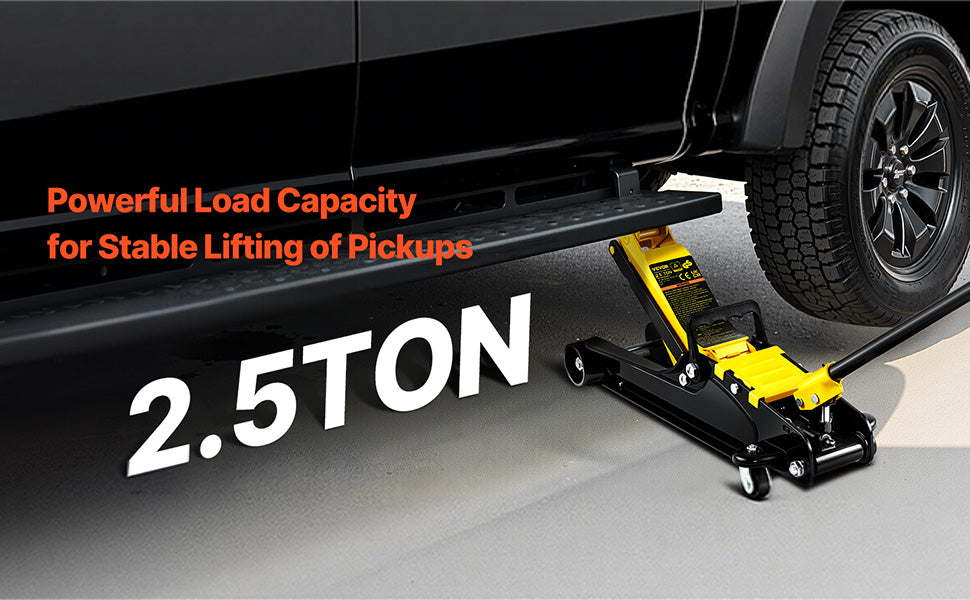 SucceBuy Two And A Half Ton Floor Hydraulic Jack Pneumatic Low Profile Steel