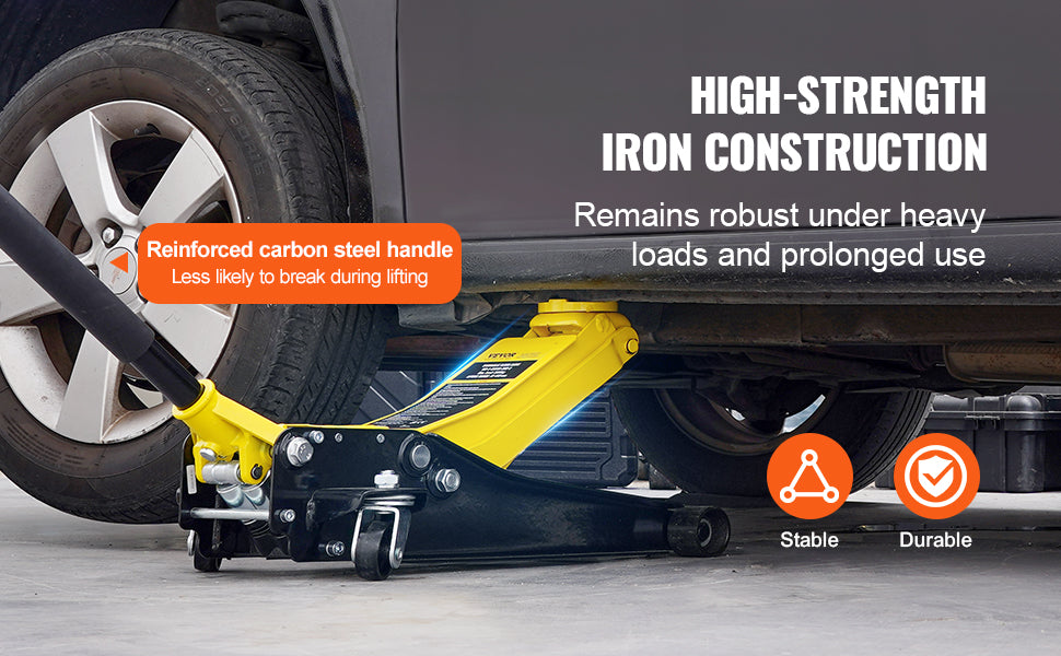 SucceBuy Low Profile Floor Jack Heavy Duty Hydraulic Car Jack