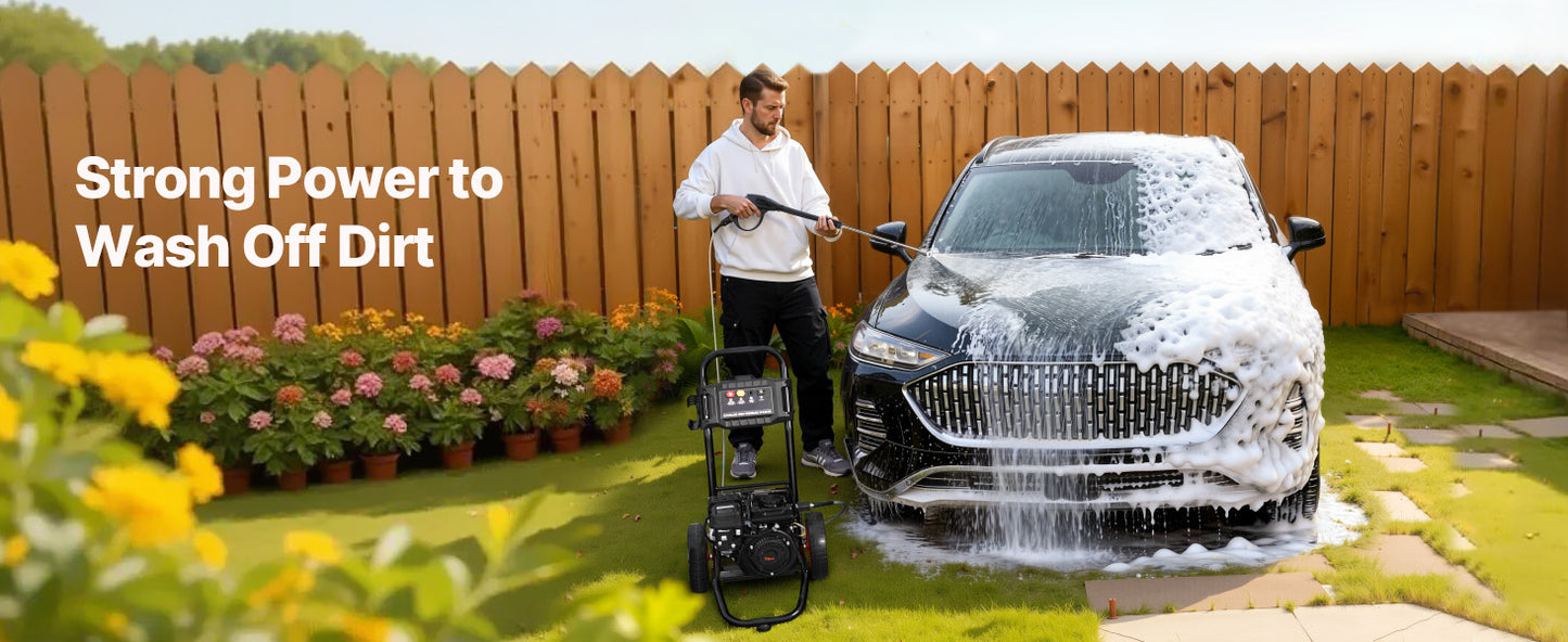 SucceBuy Gas Pressure Washer 2900 3600 PSI 1.85 2.6 GPM