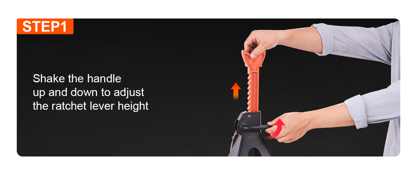 VEVOR Jack Stands 3 To 6 Ton Capacity Double Locking