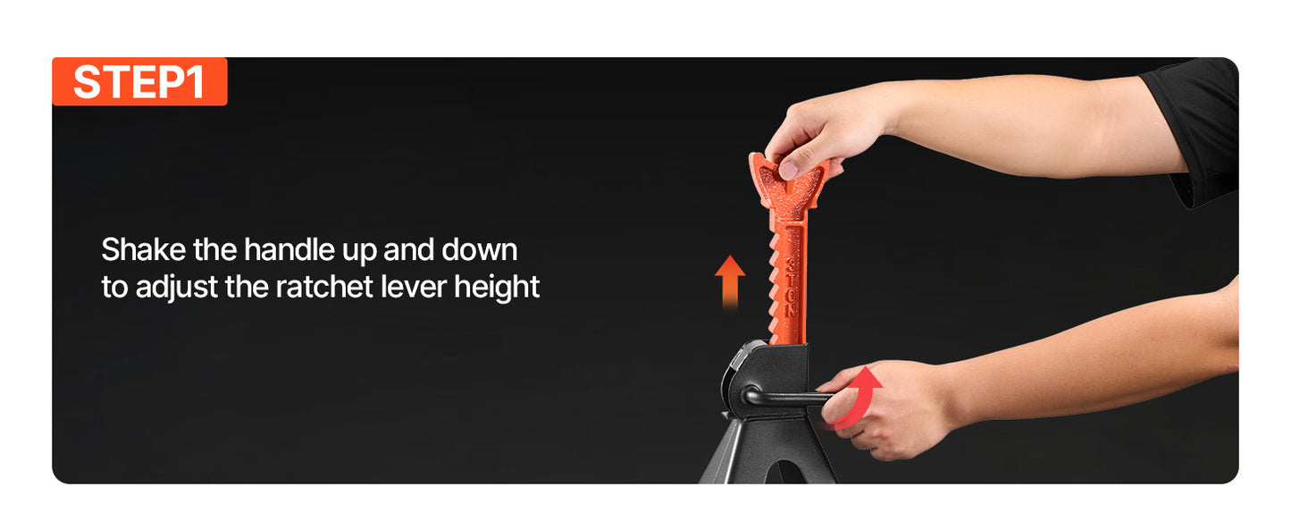 SucceBuy 3 Ton 6 Ton Heavy Duty Jack Stands Locking