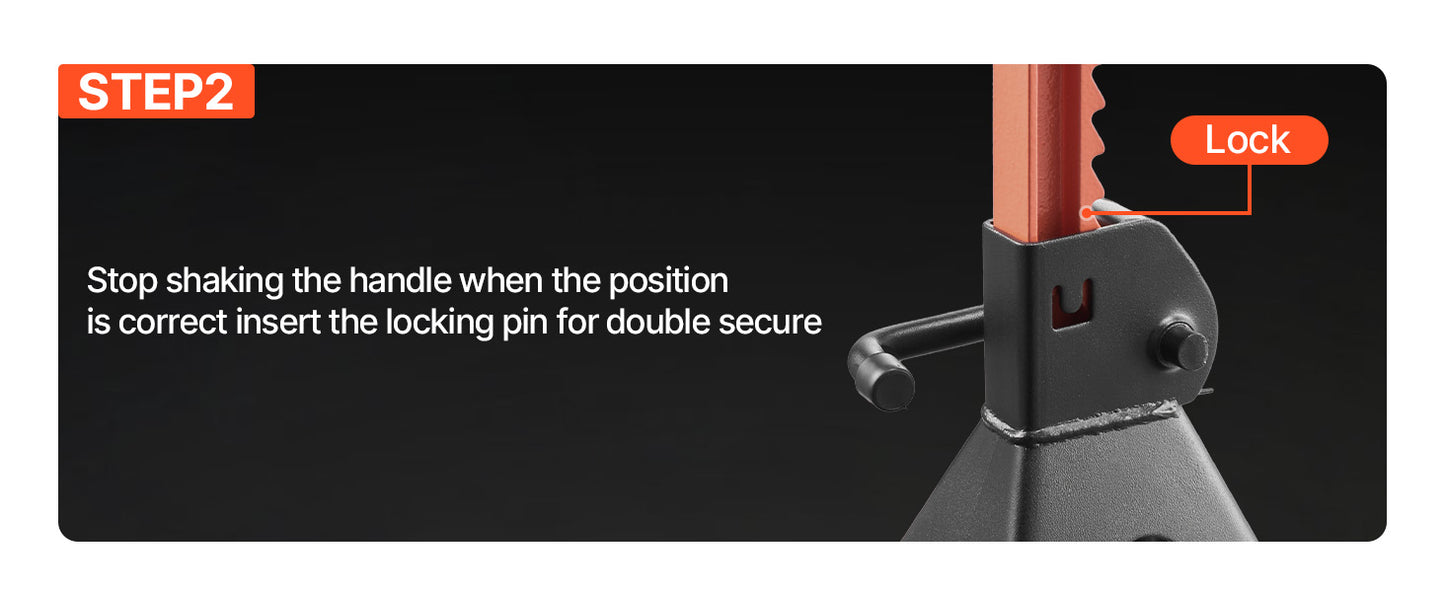 SucceBuy 3 Ton 6 Ton Heavy Duty Jack Stands Locking