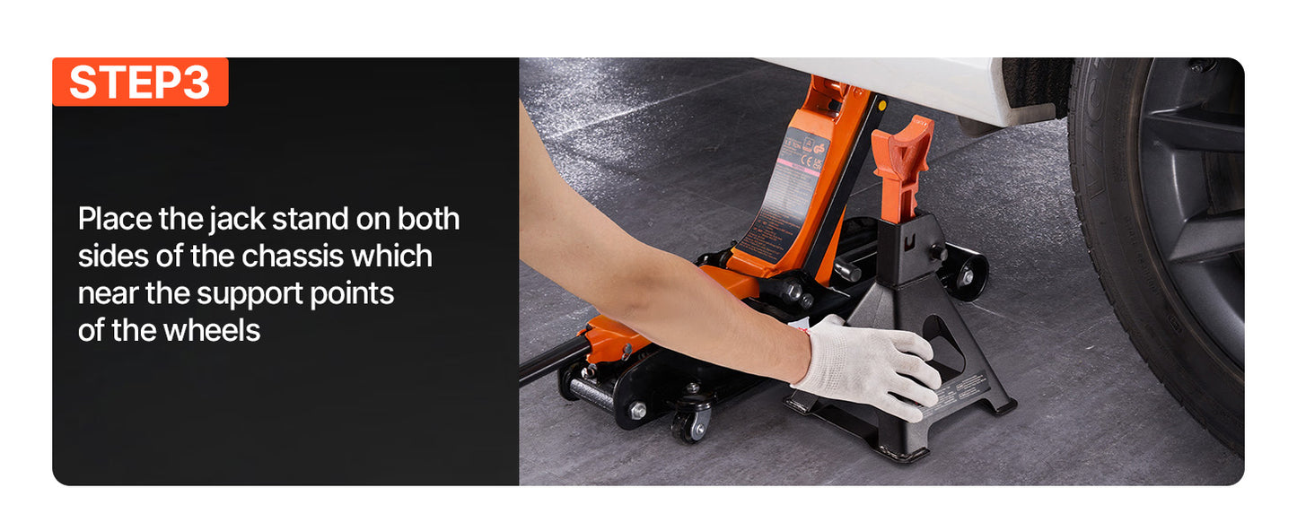SucceBuy 3 Ton 6 Ton Heavy Duty Jack Stands Locking