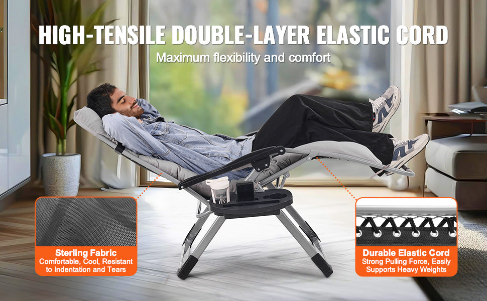SucceBuy Zero Gravity Chair Recliner With Adjustable Back And Footrest